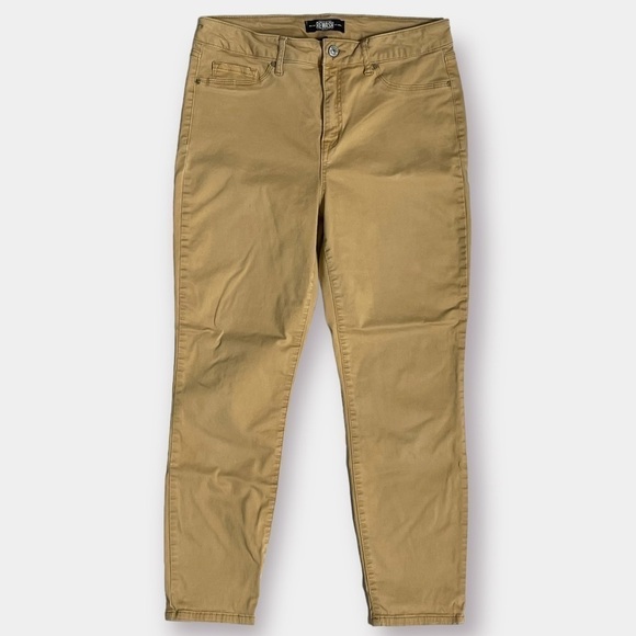 NEW Rewash High Rise Mustard Yellow Skinny Jeans Size 31 - Picture 1 of 6